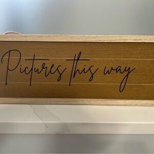 Charming Tan Wall Sign for Home Decor